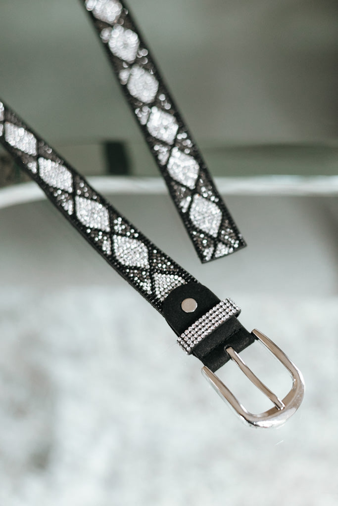 Rhinestone Eye Pattern Belt