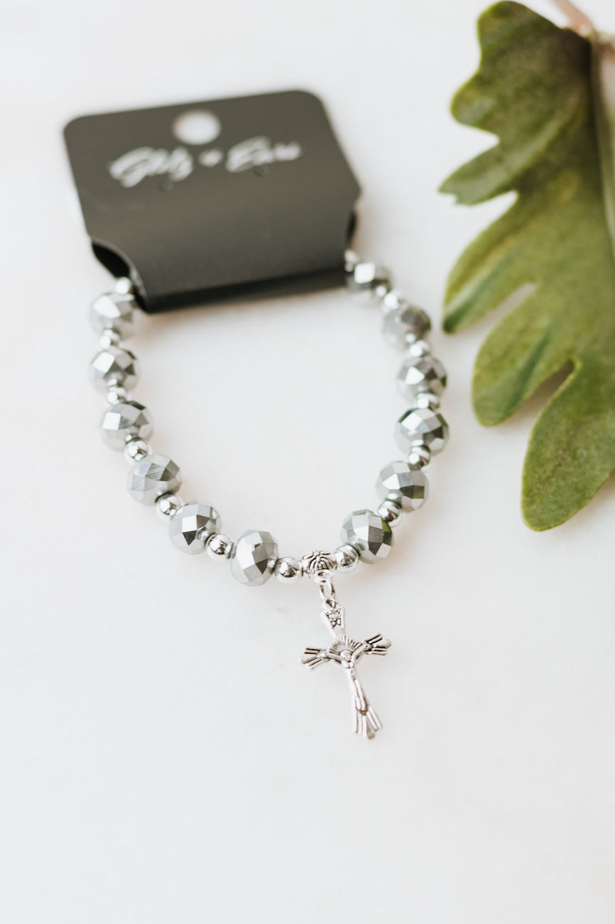 Beaded Cross Bracelet