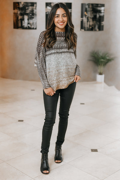Distressed Rays Knitted Sweater