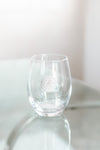 Rhinestone Golf Ball Wine Glass