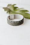 Metallic 3 Row Magnetic Cuff Bracelet