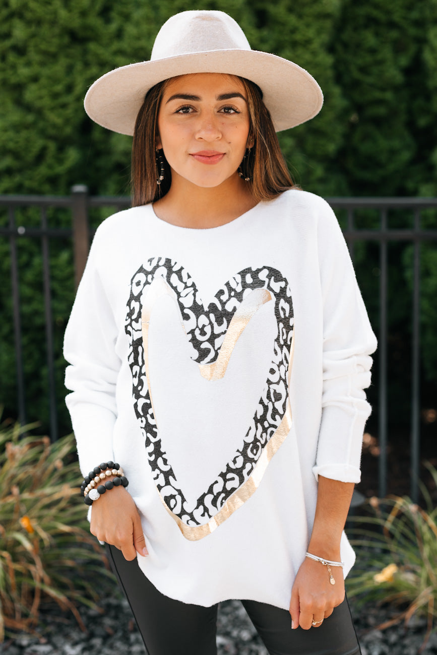 Gold Double Heart Top