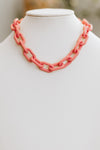 Large Smooth Linked Chain Necklace