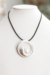 Swirl with Iridescent Pearl Necklace