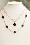 Double Layered Clover Necklace