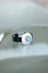 Metal Circle Raised Stone Magnetic Bracelet