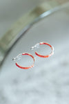 Small Faded Rhinestone Hoops