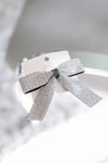 Rhinestone Fabric Bow Barrette