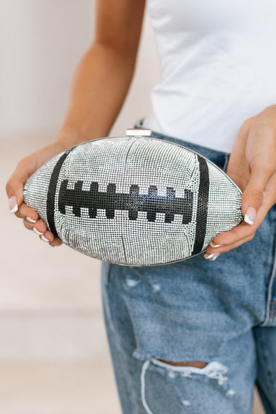 Rhinestone Football Purse