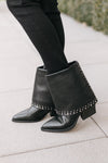 Studded Fold Over Cuff Boots