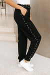 Large Rhinestone Embellished Jogger