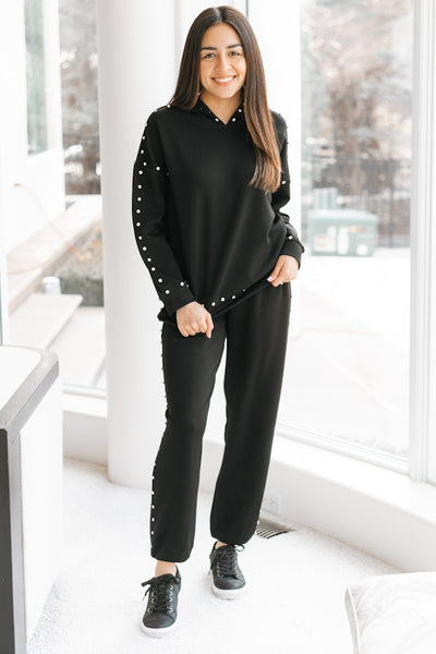 Large Rhinestone Embellished Jogger