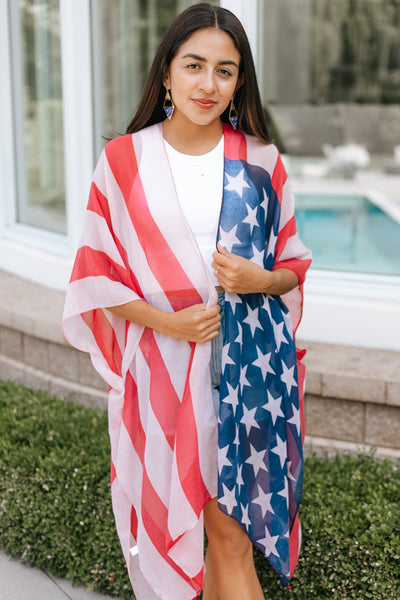 Stars & Stripes USA Kimono