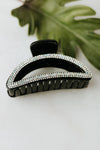 Rounded Rhinestone Claw Clip