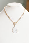 Tear Drop Toggle Necklace