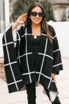 Checkered Print Reversible Wrap