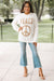 Pearl & Rhinestone Peace Sign Sweater