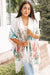 Tropical Silk-Blend Tassel Kimono (SALE)