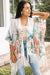 Tropical Silk-Blend Tassel Kimono (SALE)