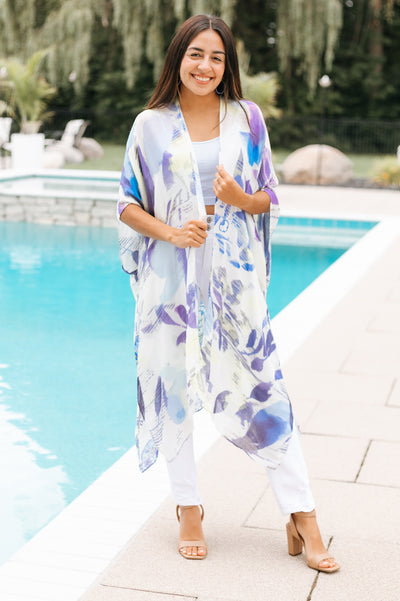 Distorted Watercolor Kimono