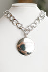 XL Smooth Medallion Chainlink Necklace