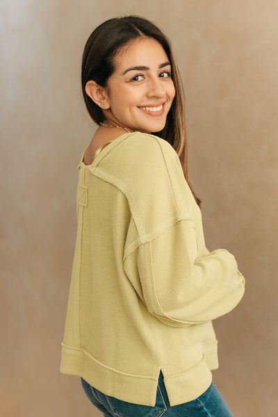 Square Back Long Sleeve Top (SALE)