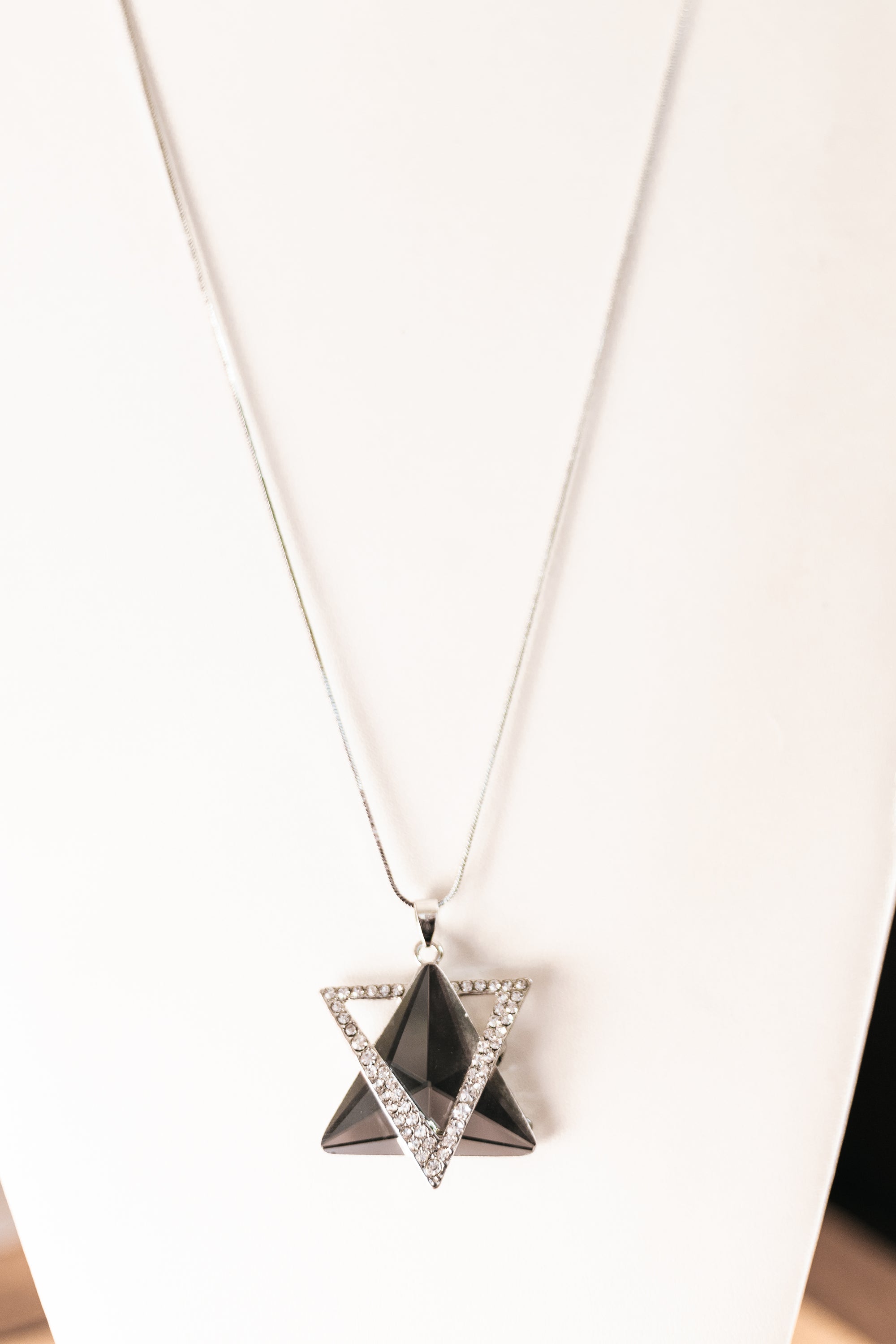 Intertwined Triangle Necklace