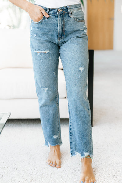 High Rise Classic Slim Straight Jean