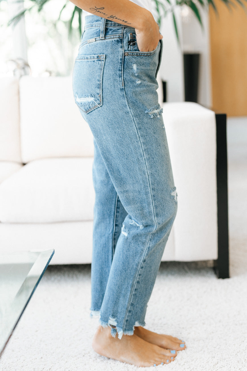 High Rise Classic Slim Straight Jean