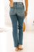 High Rise Slim Straight Leg Jean