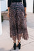 Leopard Chiffon Maxi Skirt