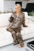 Leopard Silky Pajama Set