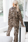 Leopard Silky Pajama Set