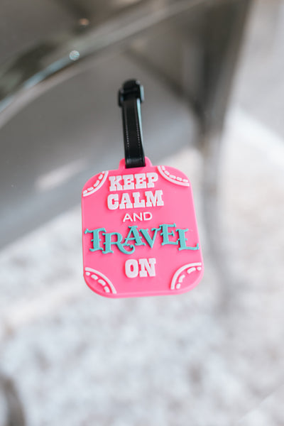 Keep Calm & Travel On Luggage Tag