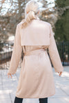 Rhinestone Trench Coat Dress