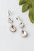 3 Teardrop Rhinestone Trim Earring