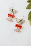 Cocktail Christmas Dangle Earrings