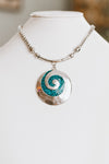 Metal Swirl Necklace Set