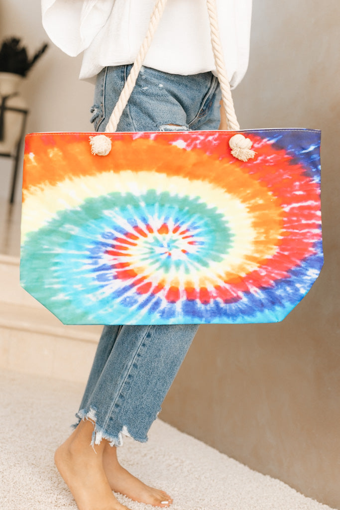 Bright Color Tie Dye Beach Bag (SALE)