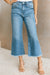 High Rise Capri Flare Leg Jean