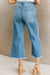 High Rise Capri Flare Leg Jean