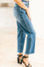 High Rise Slim Straight Leg Jean