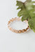 Skinny Baguette Rounded Rhinestone Trim Bracelet