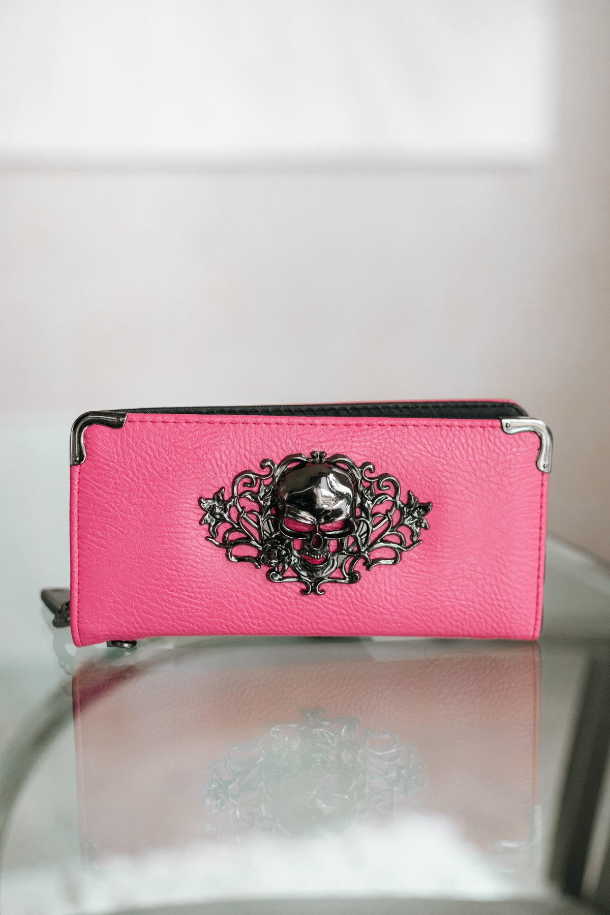 Skull &amp; Rose Design Wallet