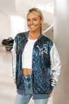 Sequin Zip Up Detroit Lions Jacket (PREPAID ITEM ONLY)