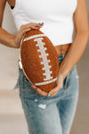 Rhinestone Football Purse