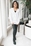 V-Neck Cardigan with Rhinestone Buttons (SALE)