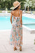 Tropical Print Jumpsuit with Back Tie (SALE)