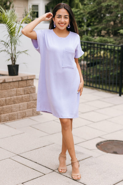 Ribbed Dress With Upper Side Pocket (SALE)