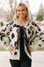 Front Ribbon Leopard Print Sweater